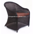 5pcs Aluminium rattan table and chair set, restaurant dining set, 5pcs rattan sofa furniture